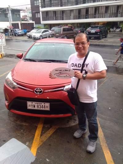 Business traveler with premium vehicle